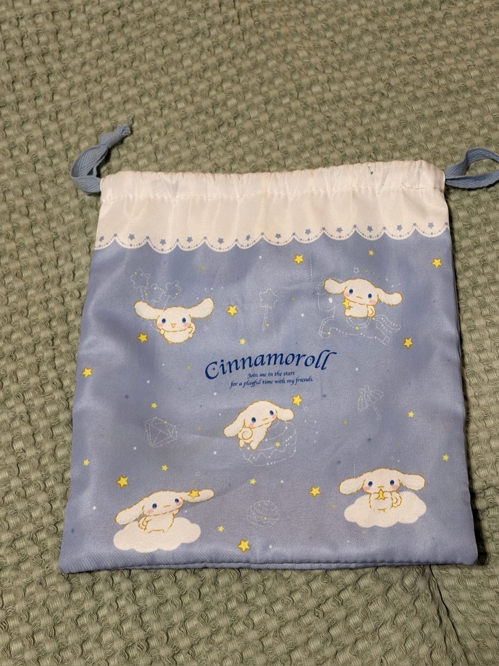 Sanrio Cinnamoroll drawstring pouch | makeup bag hello kitty
